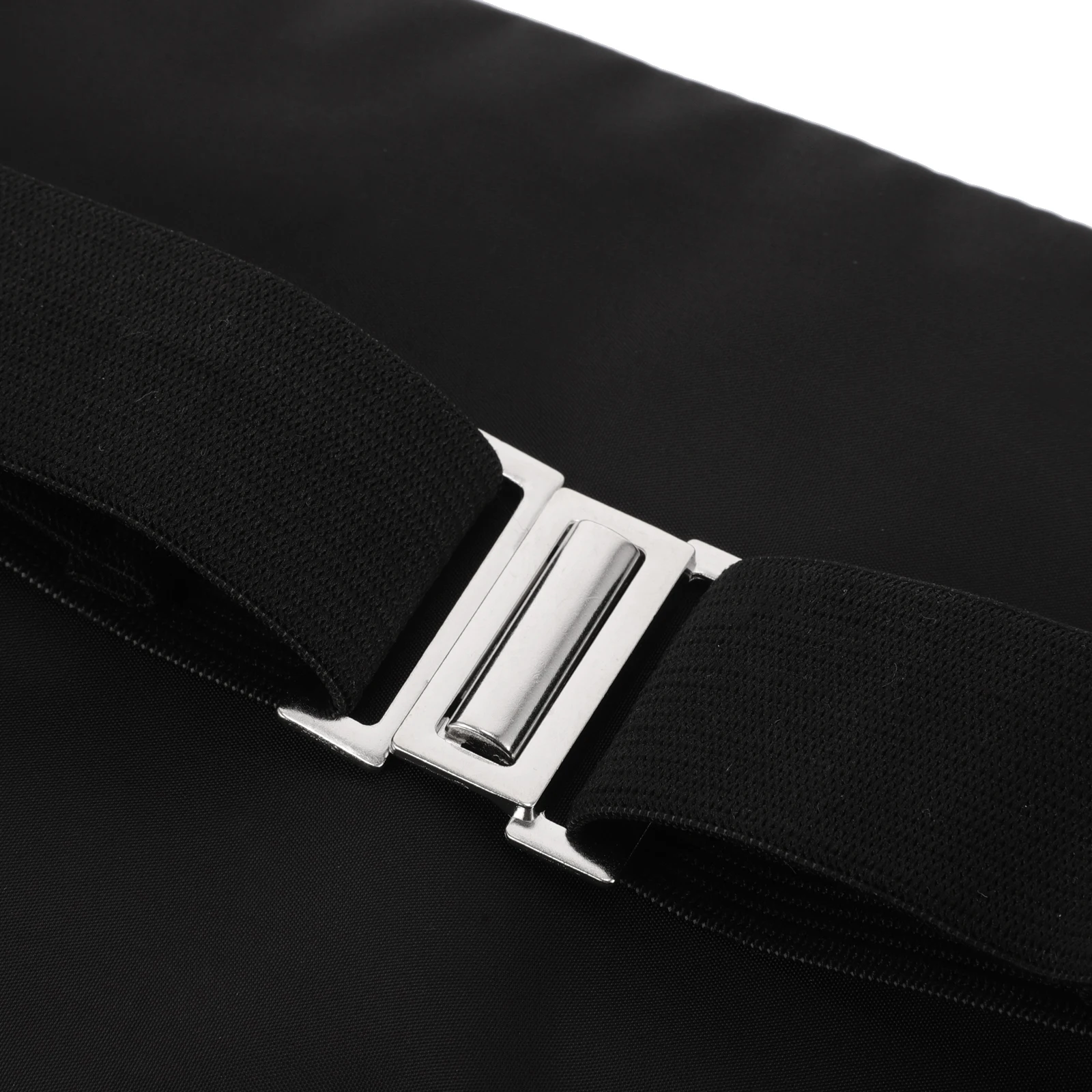 

Shiny Bow Tie Cummerbund Pocket Hankie Set Men Adjustable Silver Clip Satin Polyester Formal Tuxedo
