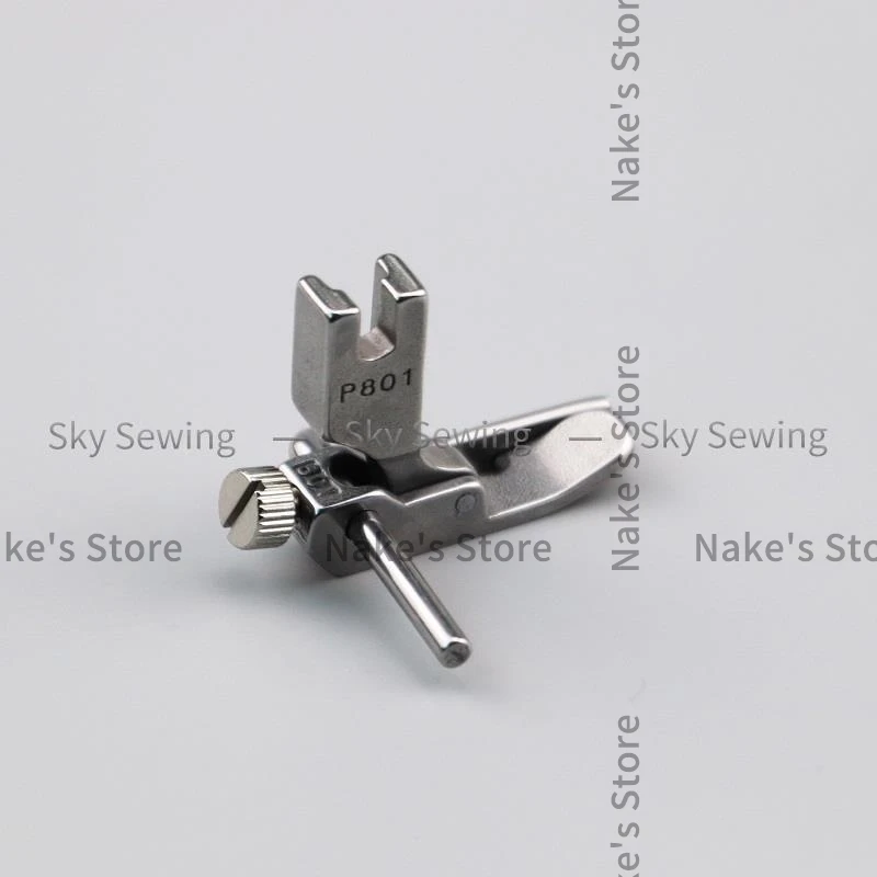 P801 Presser Foot All Steel Right Single-Sided Fixed Gauge Presser Foot Sewing Machine Positioning Adjustable Width