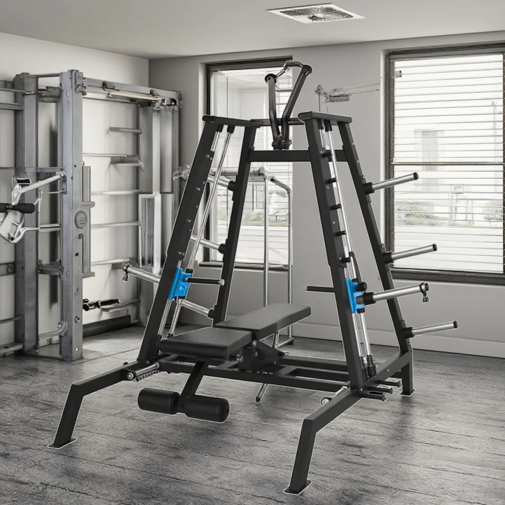 Picture 7: Weight Bench Press Commercial Plate Loaded Multi Chest Press Power Smith Dual System Upper Gym Machine