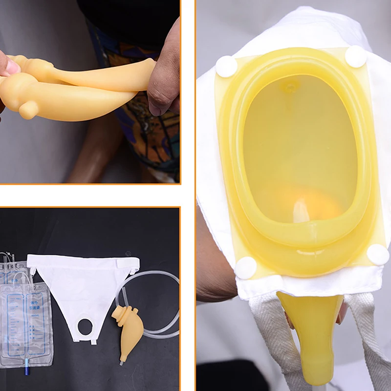 1pcs 1000mL Urine Bag For Male Female Oldman Reusable Urine Bag Urinal Pee Holder Collector Urinary Incontinence