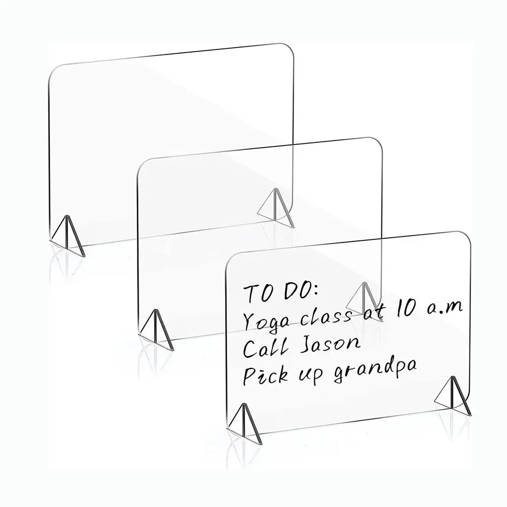 

Note Board Office School Supplies Clipboard Student Gift Acrylic Dry-Erase Board Desktop Display Memo with Stand Message Board