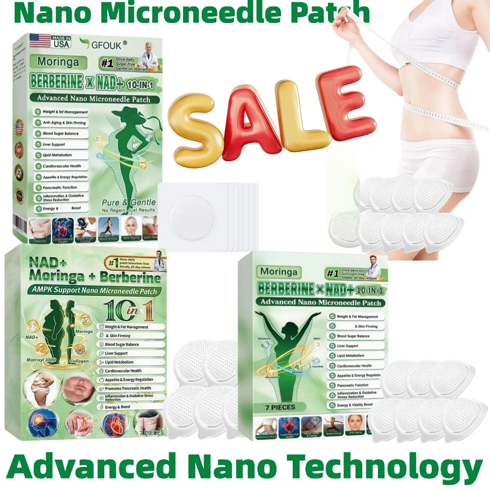 

Усовершенствованные нано-микроигольчатые патчи для укрепления тела 10-в-1 с морингой, берберином, NAD+ и натуральными ингредиентами. Микродарты с мягким прилипанием. Унисекс.