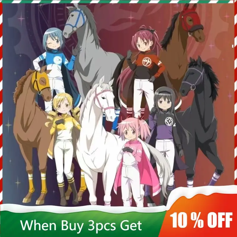 Madoka Magica 2026 Caballo Ver. Periféricos de Anime, figura de Madoka Kaname, soporte acrílico, placa de pie Sayaka Miki, juguetes Homura Akemi