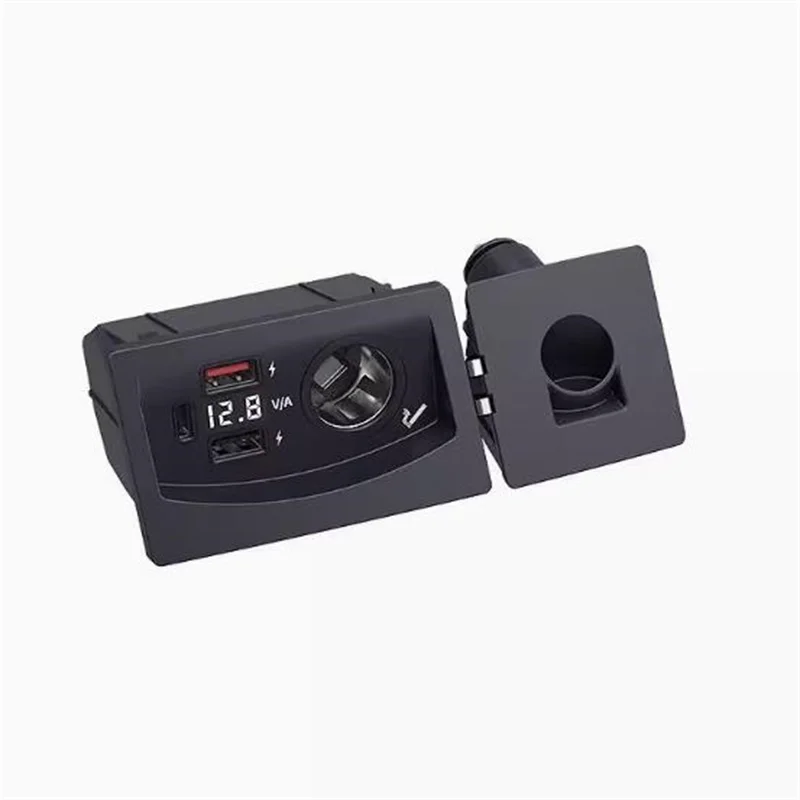 شاحن سيارة USB شحن سريع ولاعة السجائر المقبس الفاصل QC3.0 TypeC لأودي A4 B8 A5 A4 Allroad S4 RS4 Q5 SQ5 8R S5 RS5 #6