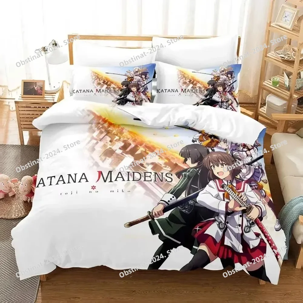 

Anime Toji no Miko Kanami Etou Bedding Set Duvet Cover Bed Set Quilt Cover Pillowcase Comforter king Queen Size Boys Adult
