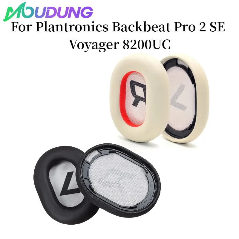

MOUDUNG Soft Earmuff Ear Pads Cushions With Buckle Foam Sponge For Plantronics Backbeat Pro 2 SE Voyager 8200UC Headphones