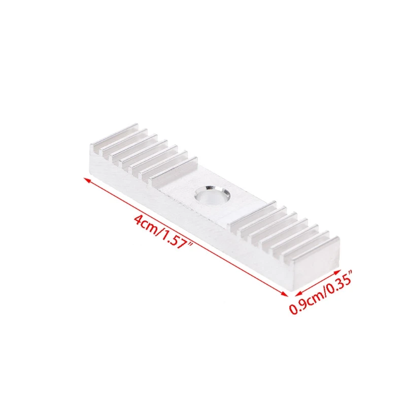 내구성 DIY GT2 3D 프린터 알루미늄 합금 블록 타이밍 벨트 고정 조각 치아 피치 2mm 클램프 9x40mm 3D 프린터 용