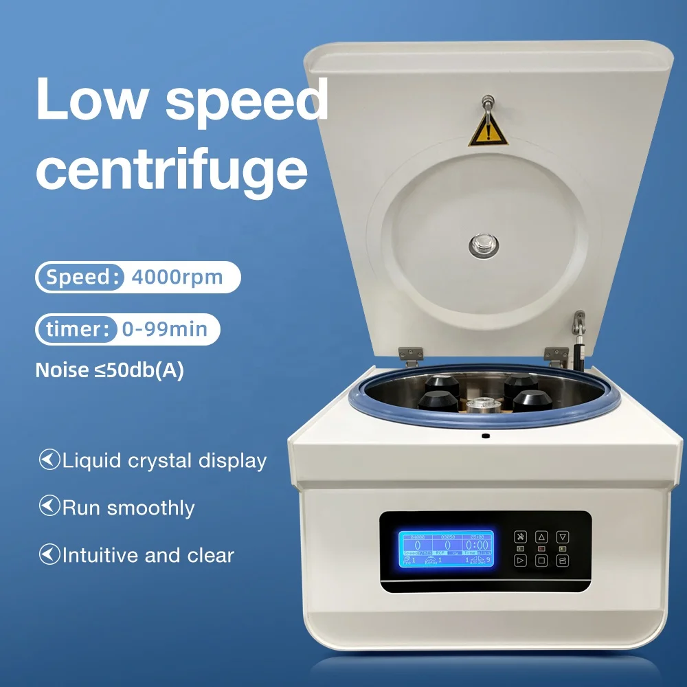

【2026】New Arrival Laboratory Centrifuge Machine Timer Microcentrifuge Digital Clinical Centrifuge with Rotor Low Speed Lab Centr