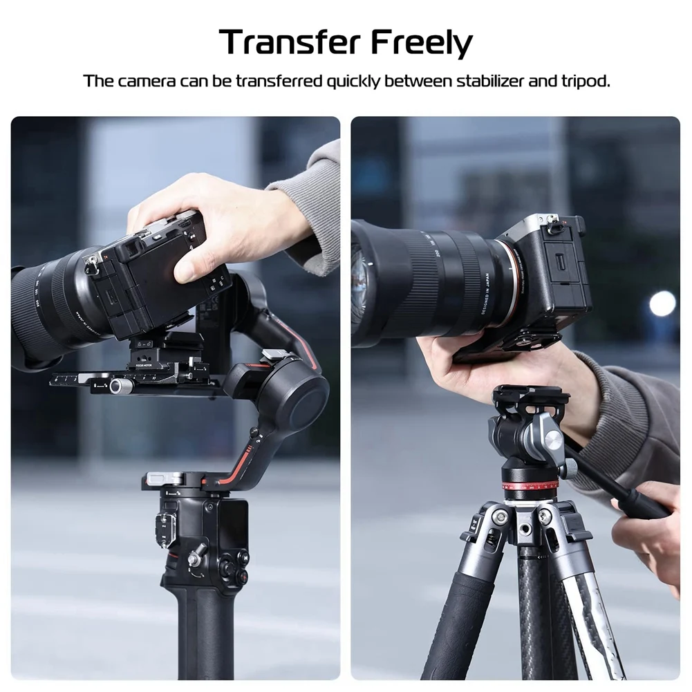 New ULANZI UKA01 Camera Quick Release Plate Kit Arca/F38 Interface Plate Mount Quick Setup System for Sony/Nikon/DJI/Fuji