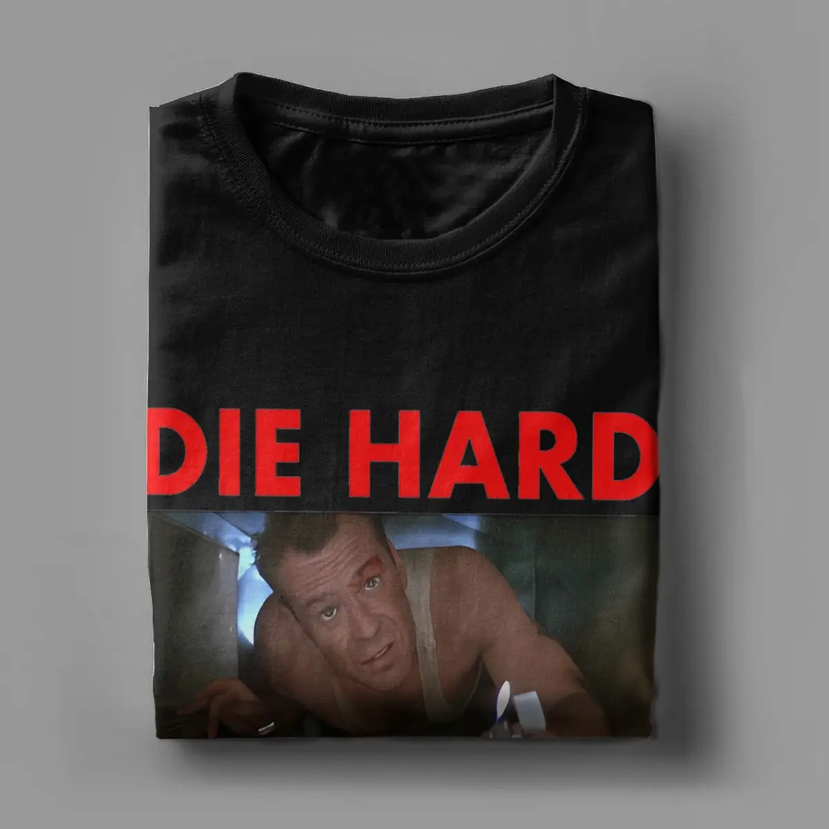 Men Women Die Hard John Mcclane Graphic T Shirt Accessories Fun 100% Cotton Bruce Willis Classic Movie T Shirts Top Tee Clothes