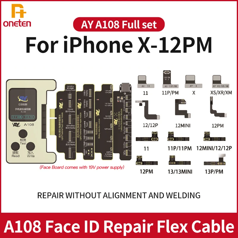 AY A108 Reparatur-Face-Kabel-Box-Programmer für iPhone X, 11, 12, 13, 14 – Ein umfassender Testbericht für professionelle Face ID-Reparaturen