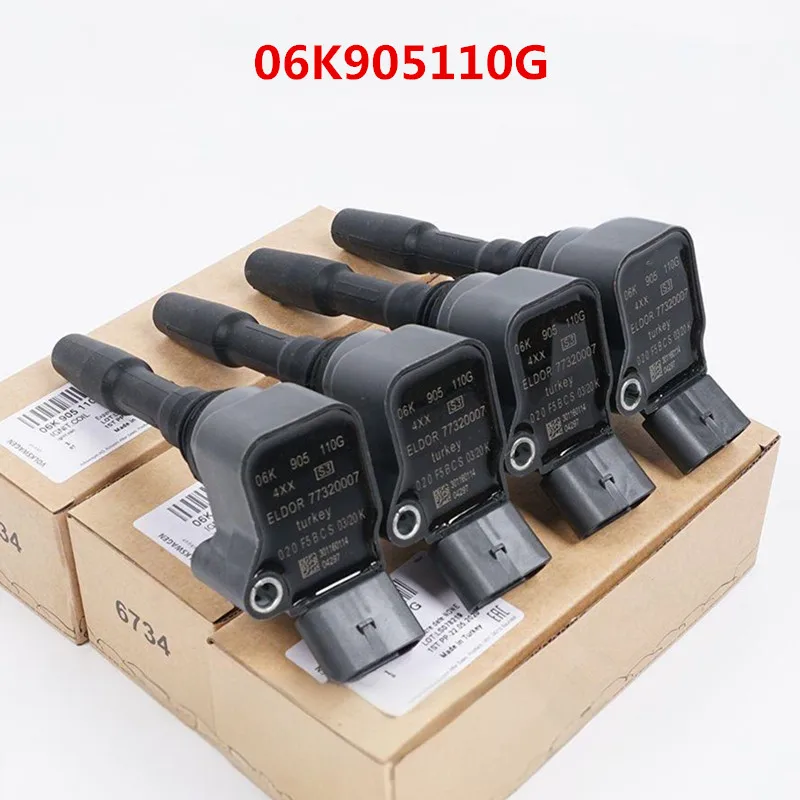 

06K905110G Автомобильная катушка зажигания для VW Golf Jetta Passat Tiguan Atlas CC для Audi A1/3/4/5/6/7/8 TT Q3/5/7/8 S3 для Seat Leon Ibiza