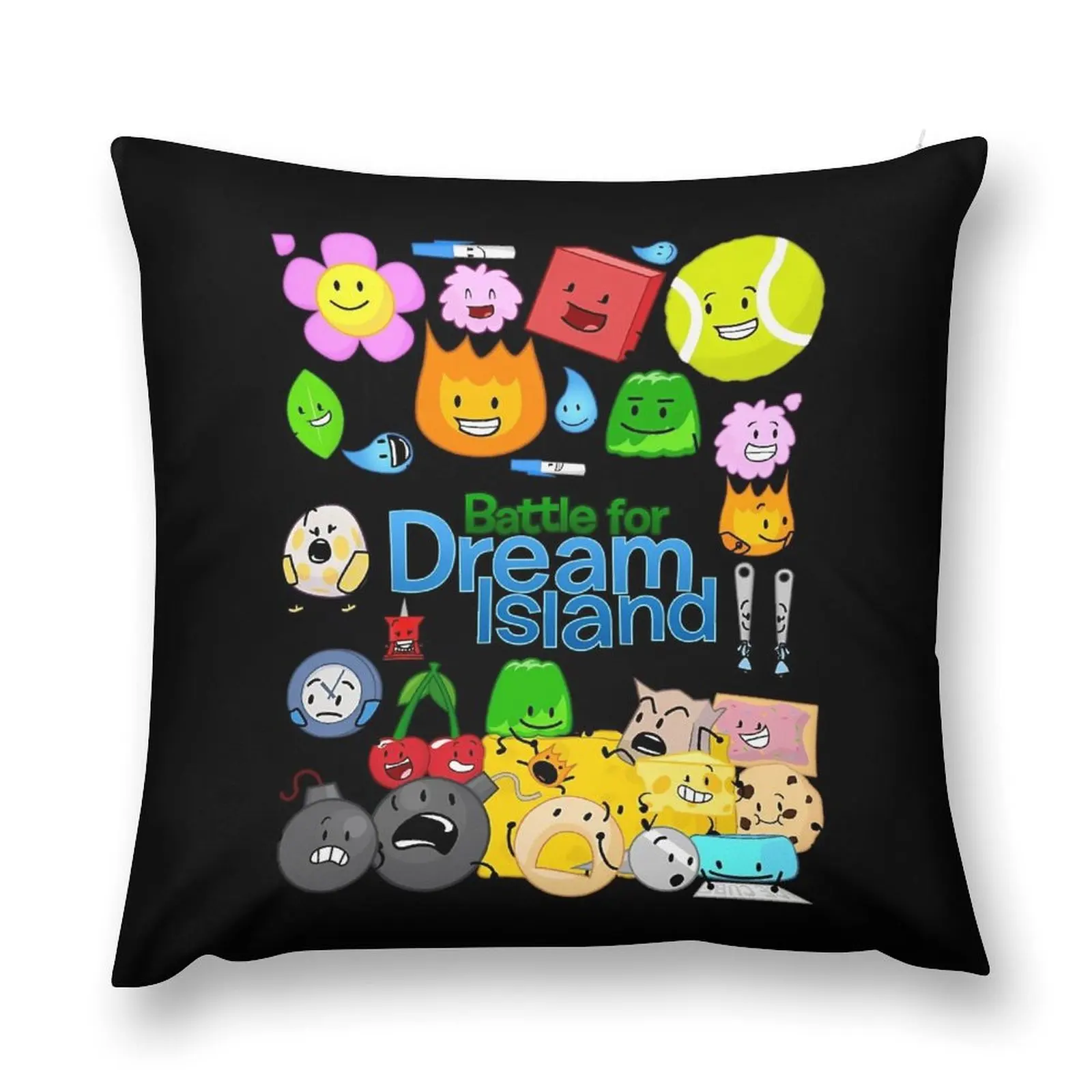 

Battle For Dream Island Throw Pillow Anime Sofa Decorative Covers pillow