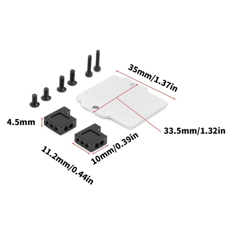 Rc Auto Upgrade Stuurinrichting Vaste Veiligheidsgordel Ontvangstplaatset Voor Arrma 1:18 Graniet/Tyfon Grom Rc Auto Upgrade-Onderdelen