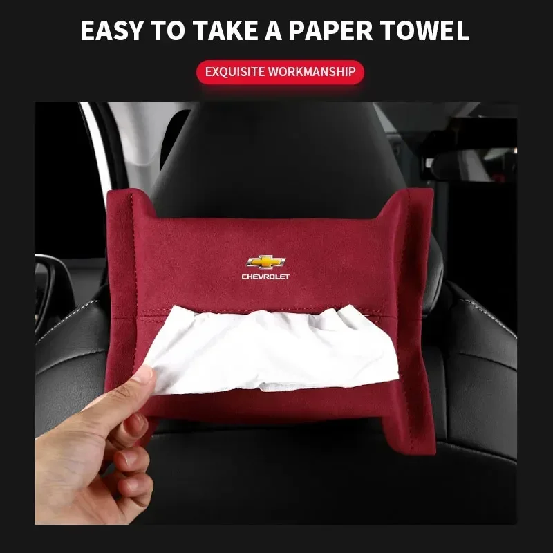 Car Seat Hanging Hidden Napkin Storage Bag For Chevrolet Trax Cruze Malibu Camaro Cavalier Equinox Orlando Car Accessories