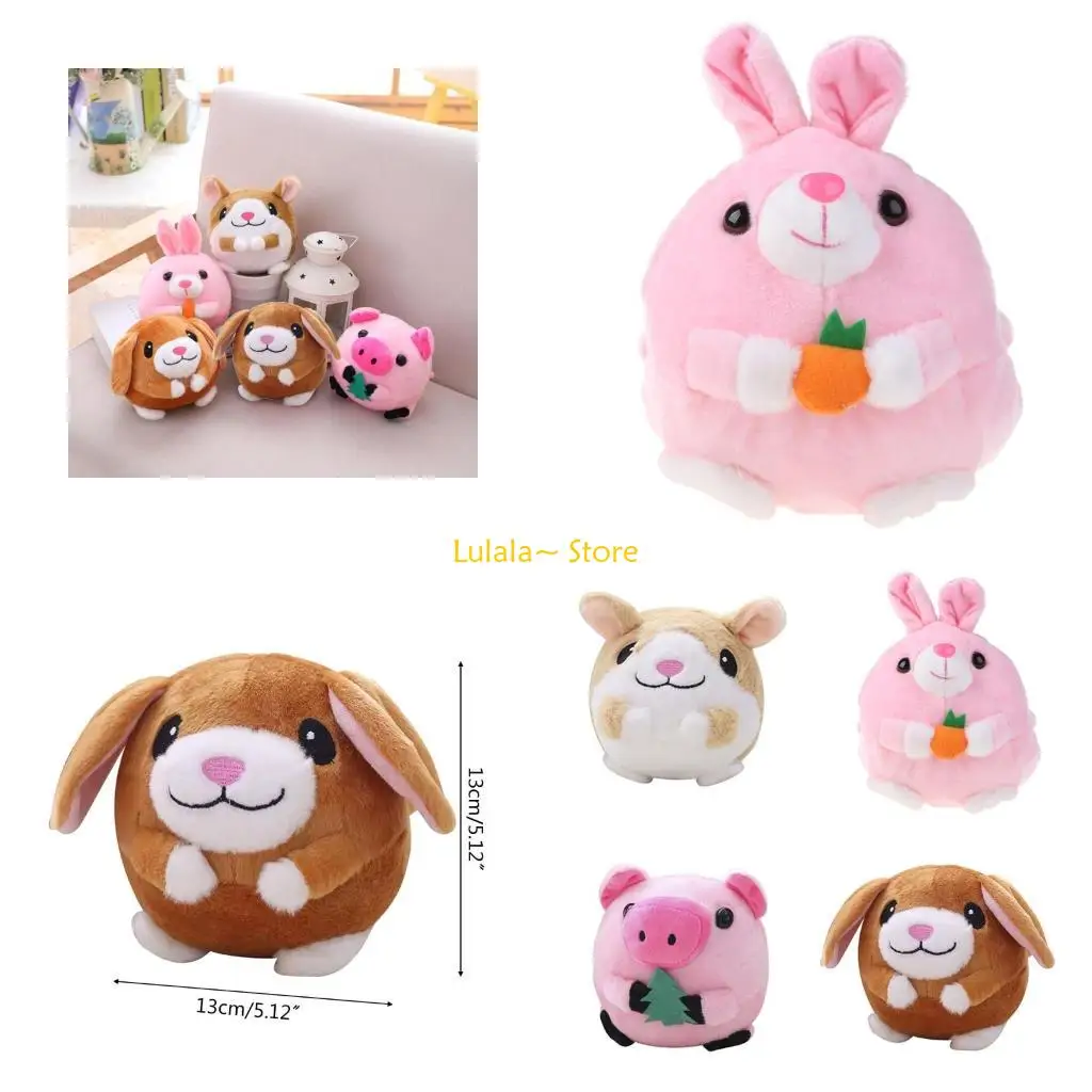 

Y4QA прыгающий мяч для домашних животных, мультяшная свинья, собака для куклы, игрушка USB, электрическая плюшевая игрушка для S