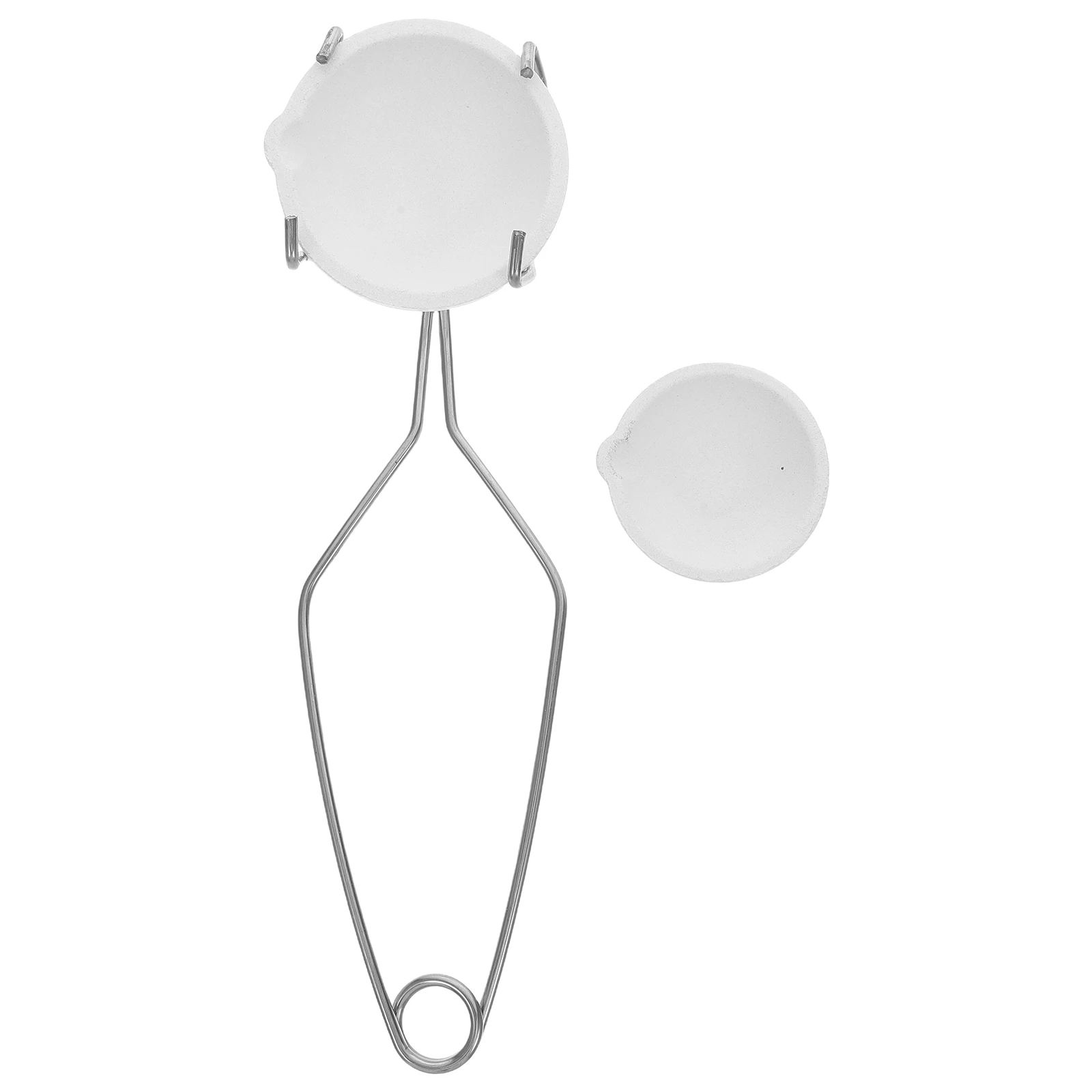 3 pçs conjunto cadinho para derreter ouro prata quartzo de alta temperatura compacto portátil ferramenta jóias kit fundição metal