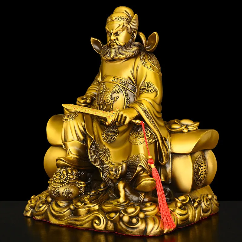 All Copper Zhong Kui Decoration Pure Kwei Star Pointing to the Big Dipper Tianshi Statue Home Fumo a Gift of Happiness