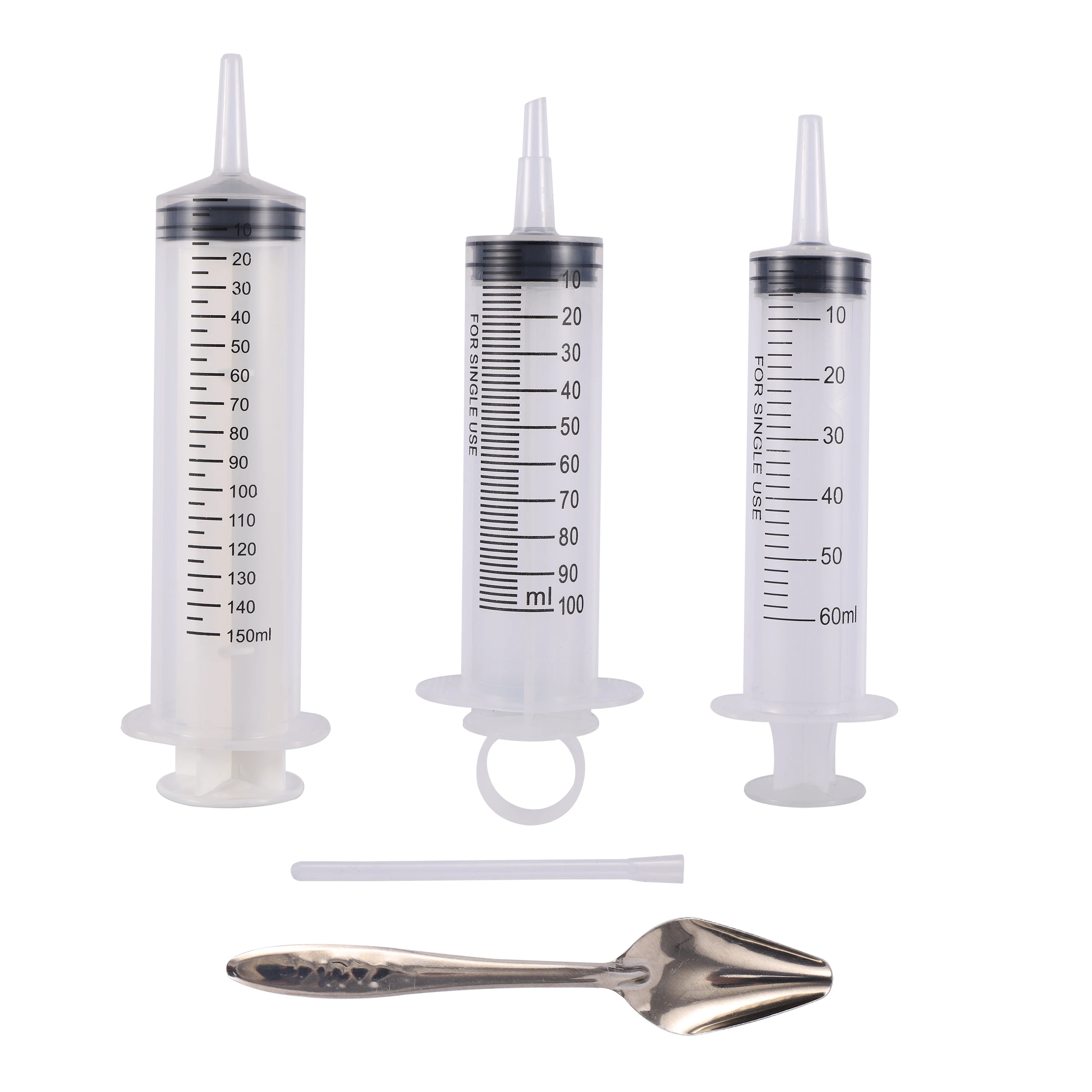 60/100/150ML Bird Feeding Syringe With Feeding Spoon Plastic