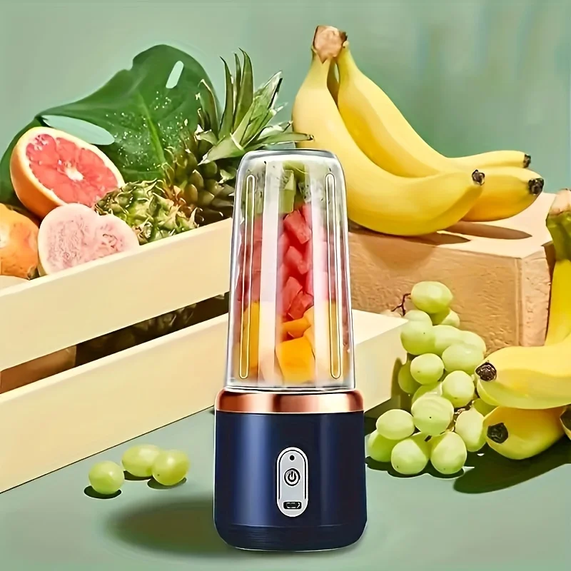 Portable Fruit Juice Blenders Summer Personal Electric Mini Bottle Home USB 6 Blades Juicer Cup Machine For Kitchen