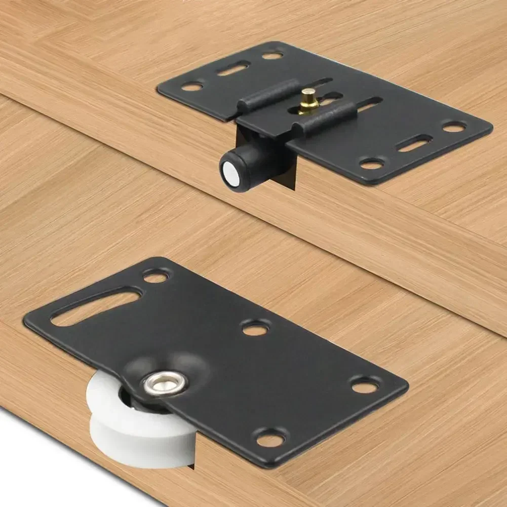 1 Uds polea de armario polea de puerta corredera para el hogar rueda de armario accesorios de herrajes para muebles ajustables en altura silenciosa