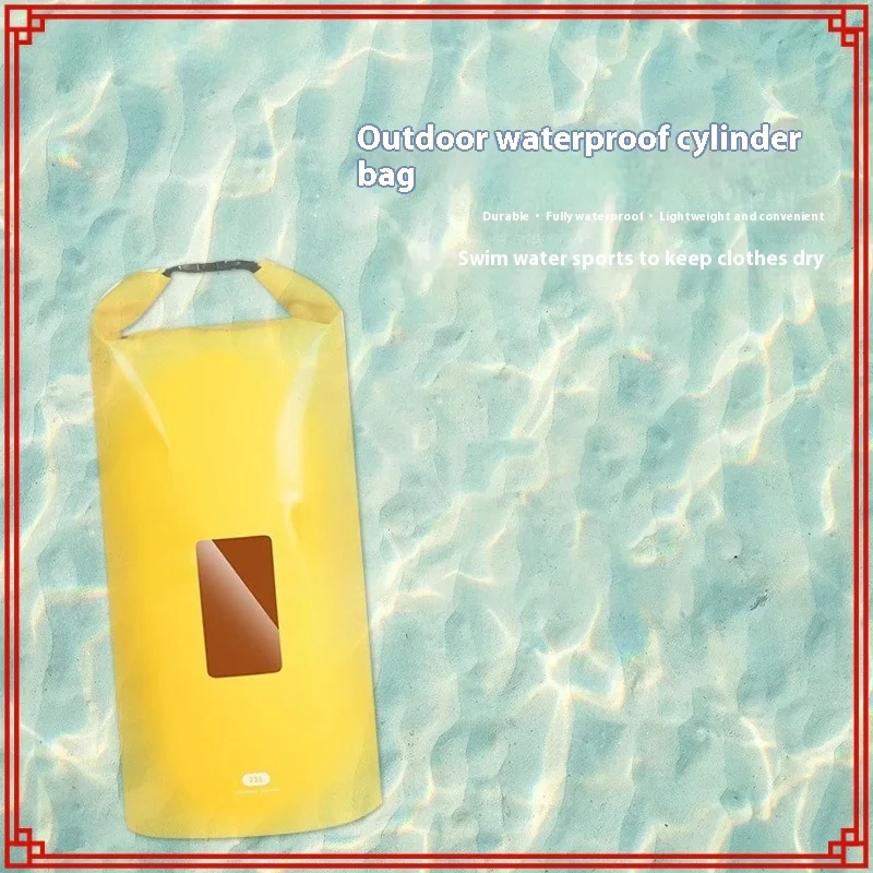 

Portable Outdoor Waterproof Bag Large Capacity Diving Beach Rafting Cylinder Storage Sports Gear