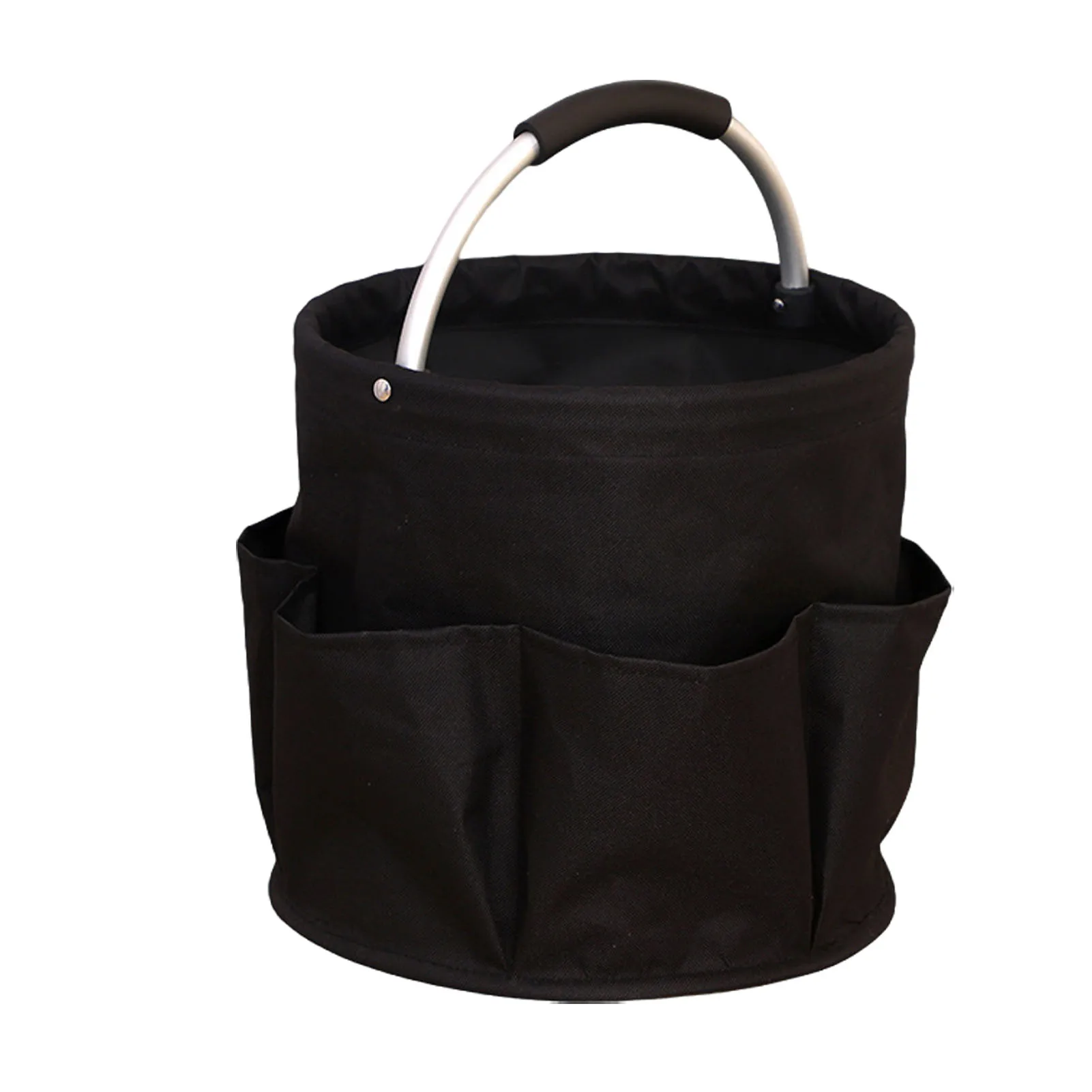 سلة غسيل قابلة للطي من قماش أكسفورد، سلة غسيل للتنظيف في الهواء الطلق مع حقيبة تنظيف بمقبض