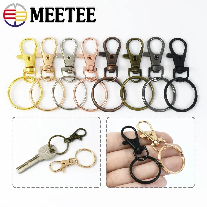 

10/20Pcs 25mm Swivel Buckles Metal Spring Clip Clasp Lanyard Keychain Snap Hook Bag Backpack Dog Collar DIY Hardware Accessories