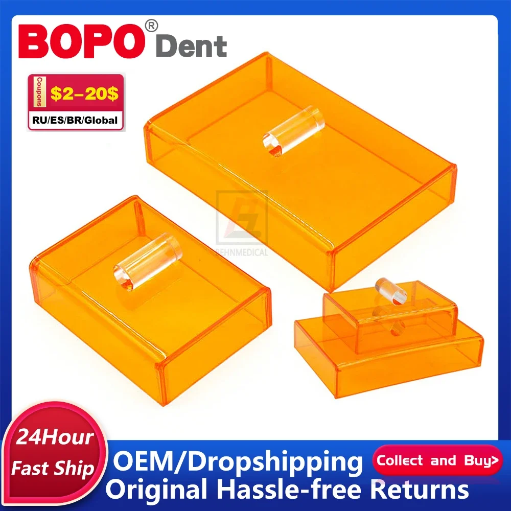 Dentist Material Storage Case Aesthetic Protective Dentistry Accessories Dental Resin Shading Box Plastic Oral Light-Proof