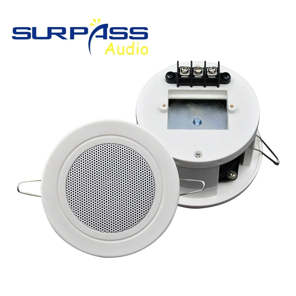 Mini Ceiling Speaker 3inch Roof 3-6W Passive Speakers Horn PA System For Home Background Music Cinema Theater Player