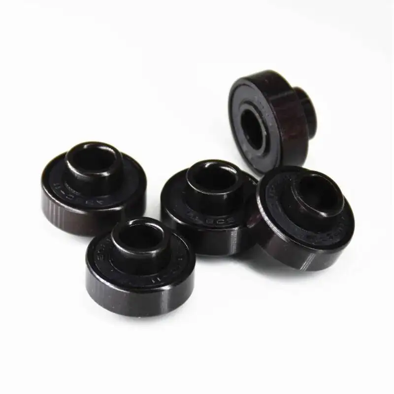 10pcs 608-2RS Black Gold Longboard Integrated Land Surf Skateboard Roller Bearing High Silent