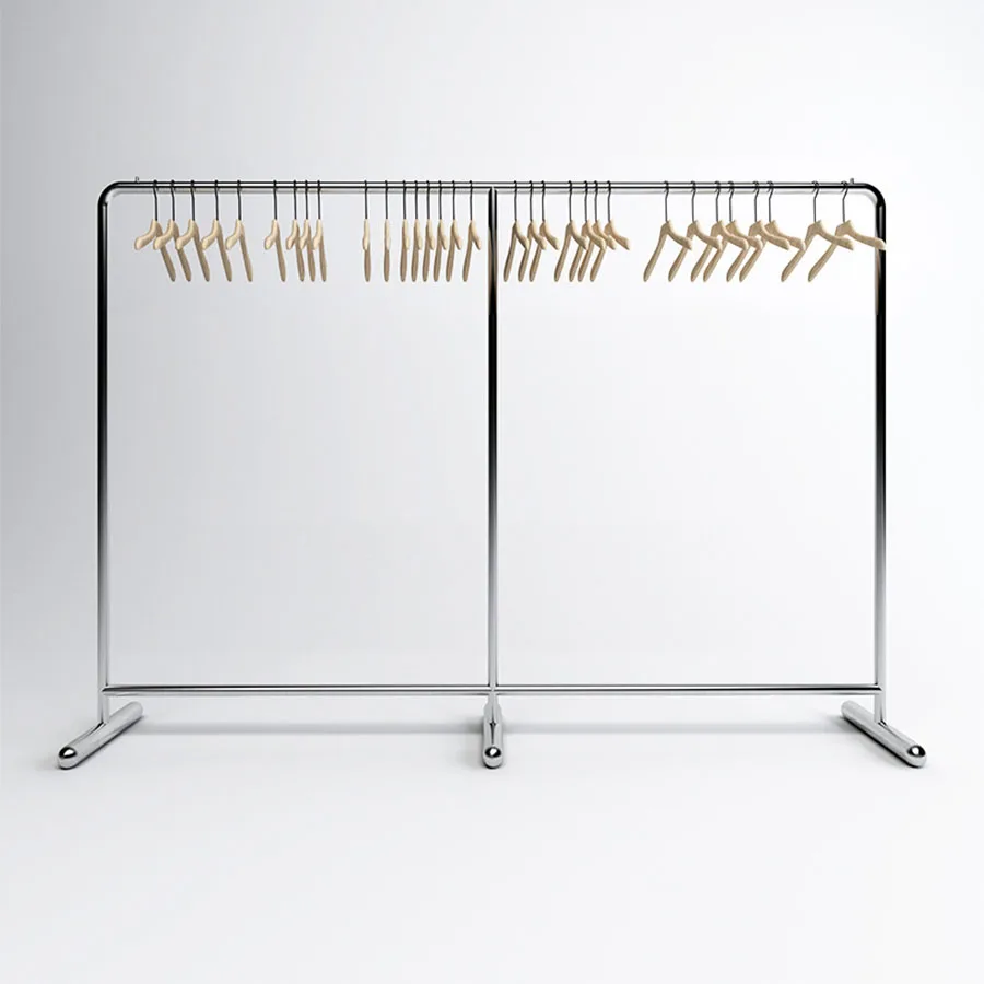 Racks de exibição de pano móvel, suporte em pé, decorações portáteis, cabide, cabides organizados, móveis nórdicos, loja de roupas