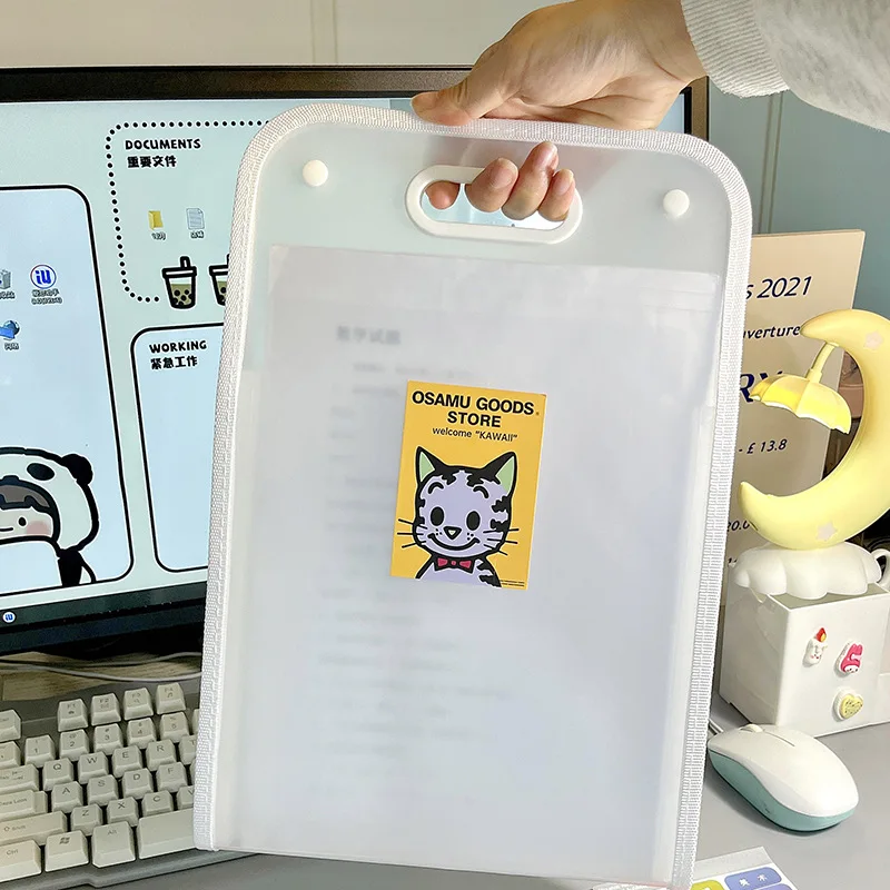 

Multi-Layer Accordion File Folder High Aesthetic Value Student Test Paper Storage Office Portable Large Capacity Document Bags