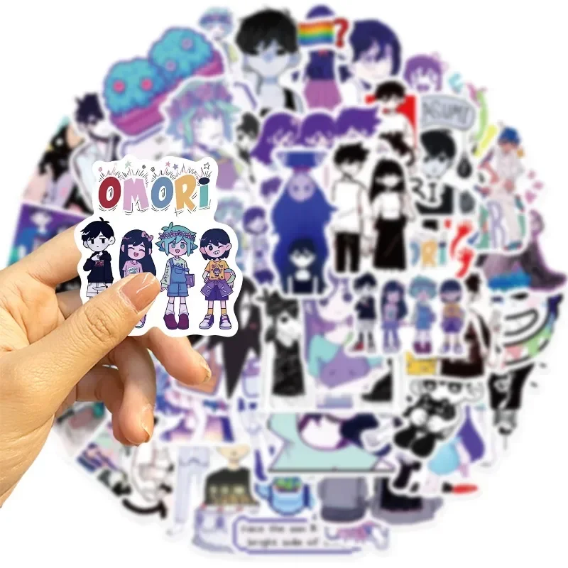 10/50pcs Hot Game Omori Stickers Anime Decal Graffiti Skateboard Motorcycle Laptop Sunny Aubrey Kel Basil Cartoon Kids Sticker