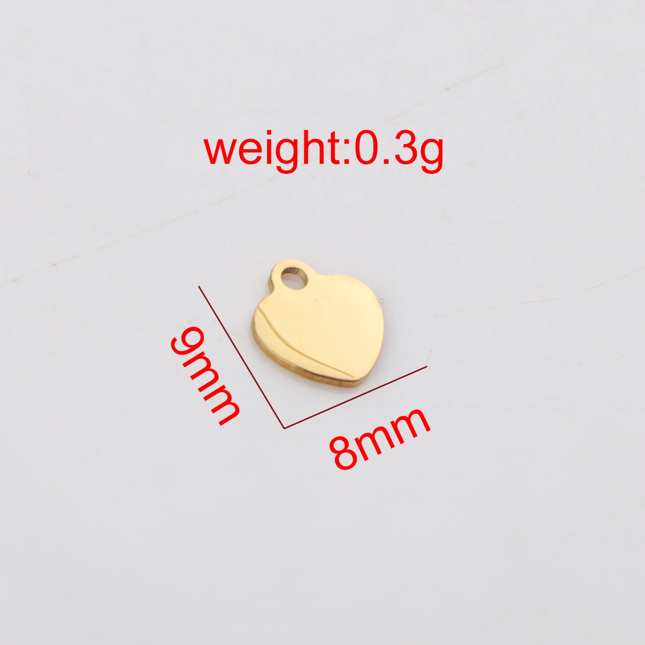 20pcs/lot Mirror Polished Stainless Steel Love Heart Charm Pendant for DIY Necklace Earring Bracelet Jewelry Making