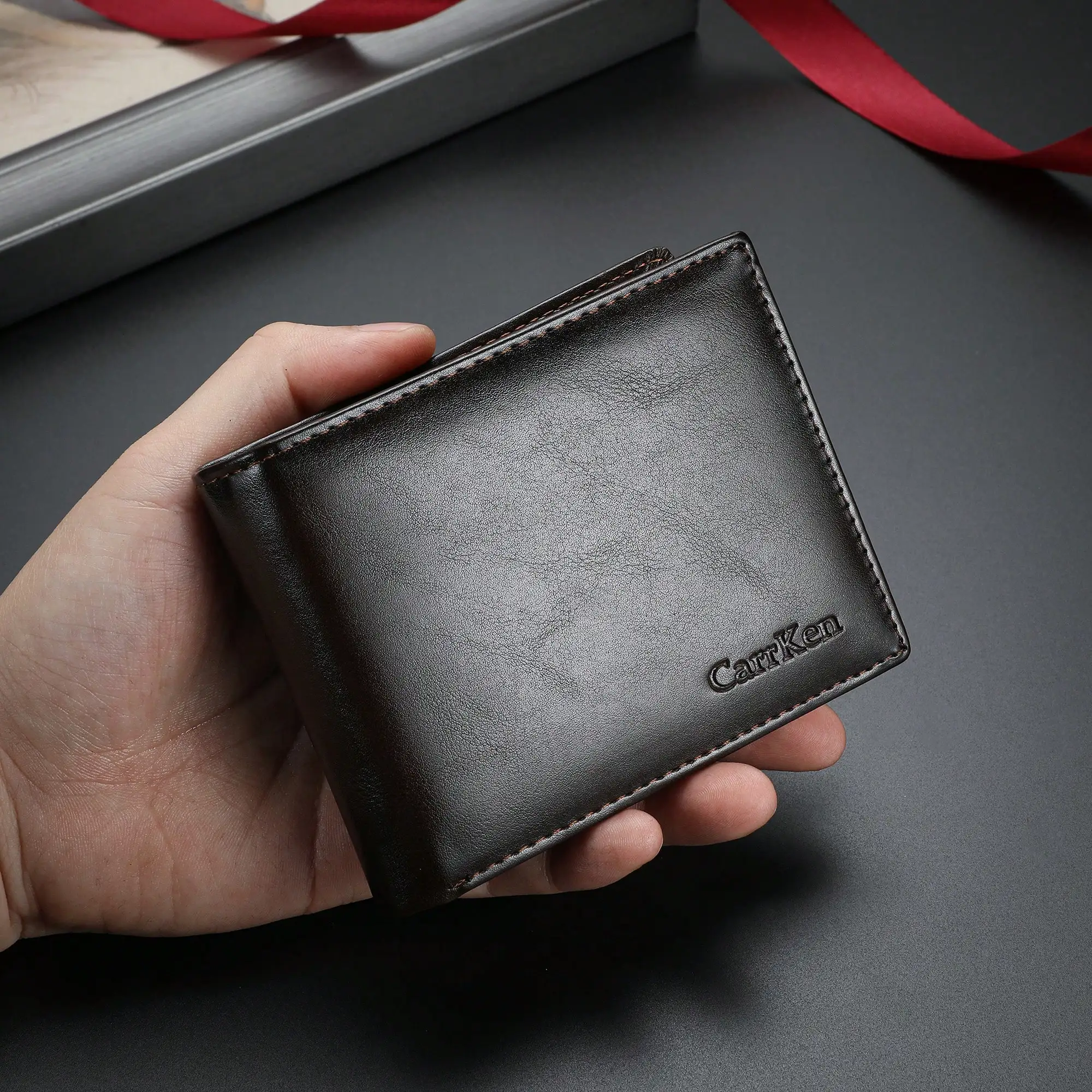 

CARRKEN New Men's Wallet, Fashionable Retro Ombre Color Multi-Functional Wallet, Youth Student Versatile Multi-Card Holder, Gift