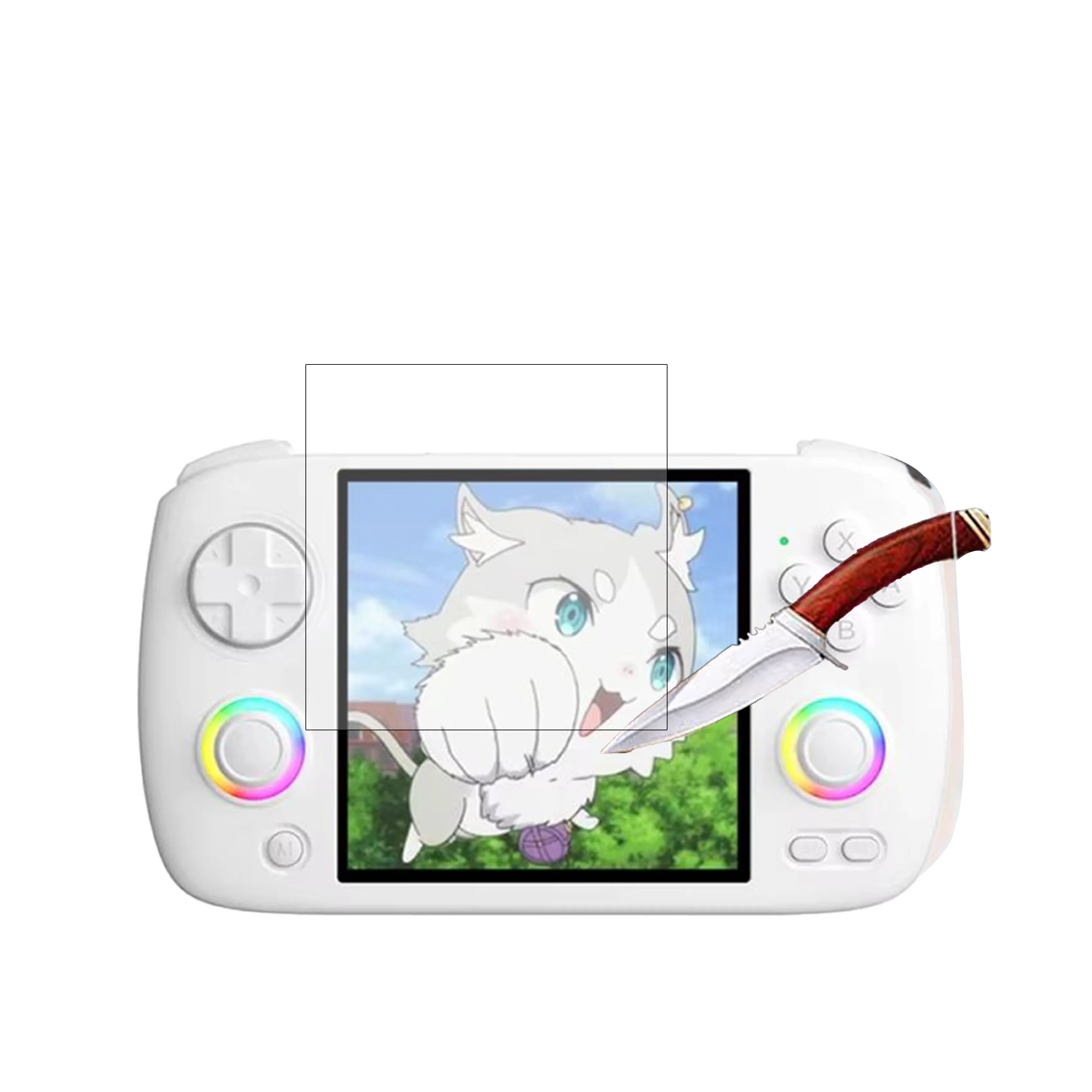 المحمولة Anbernic RG CubeXX الزجاج المقسى واقي للشاشة فيلم ريترو وحدة التحكم RGCUBEXX أفلام الزجاج المقسى لعبة الملحقات