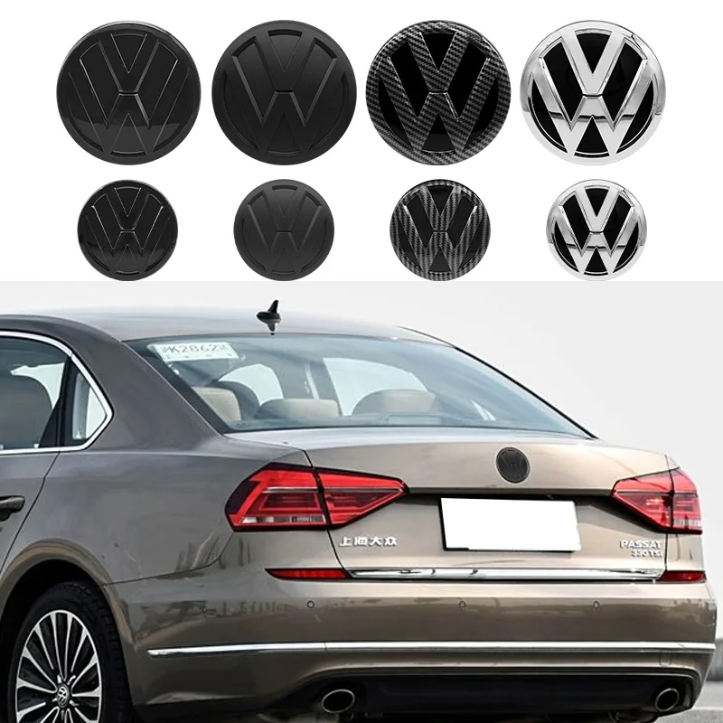 

For Volkswagen VW PASSAT B6 B7 B8 ﻿2011-2015 2016-2018 2pcs Car Front Grill Badge/Rear Emblem Lid Covers Logo Sticker