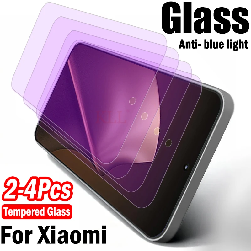

2-4pcs Protective Tempered Glass for Xiaomi 15t 14t 13t 12t 11t Pro Anti Blue-Ray Screen Protector for Xiaomi 15t Pro Glass Film