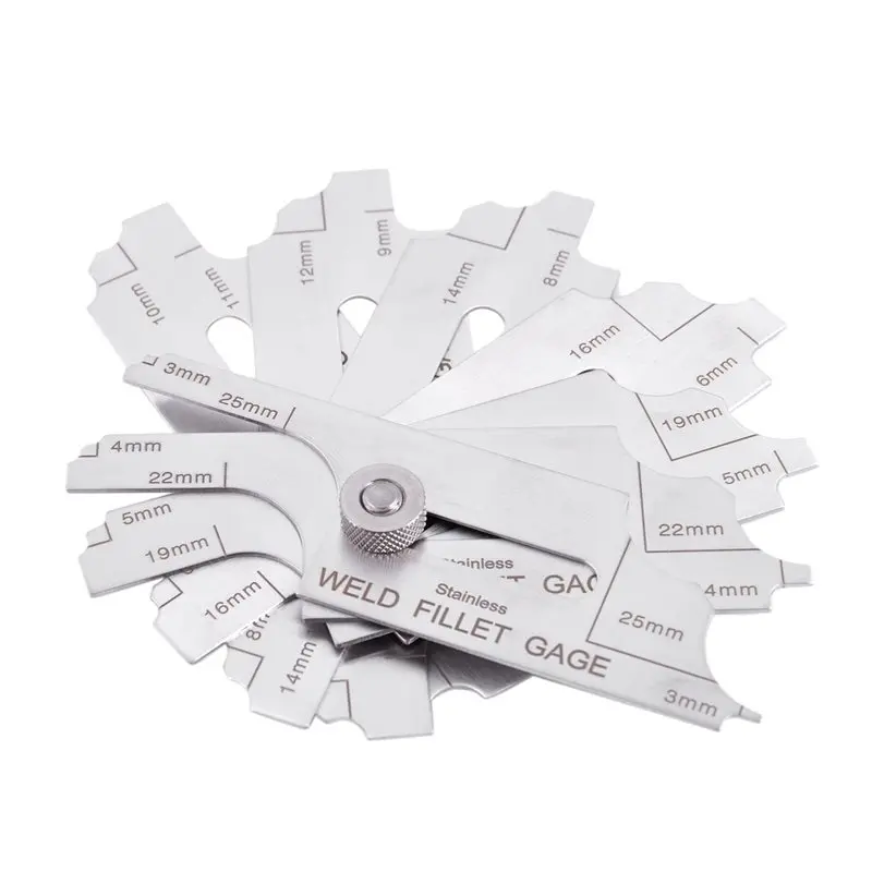 ABAH-2X Welding Fillet Gauge Inspection Welding Gauge (Metric Standard), Convex Weld Tester Convex Weld Inspection Ruler