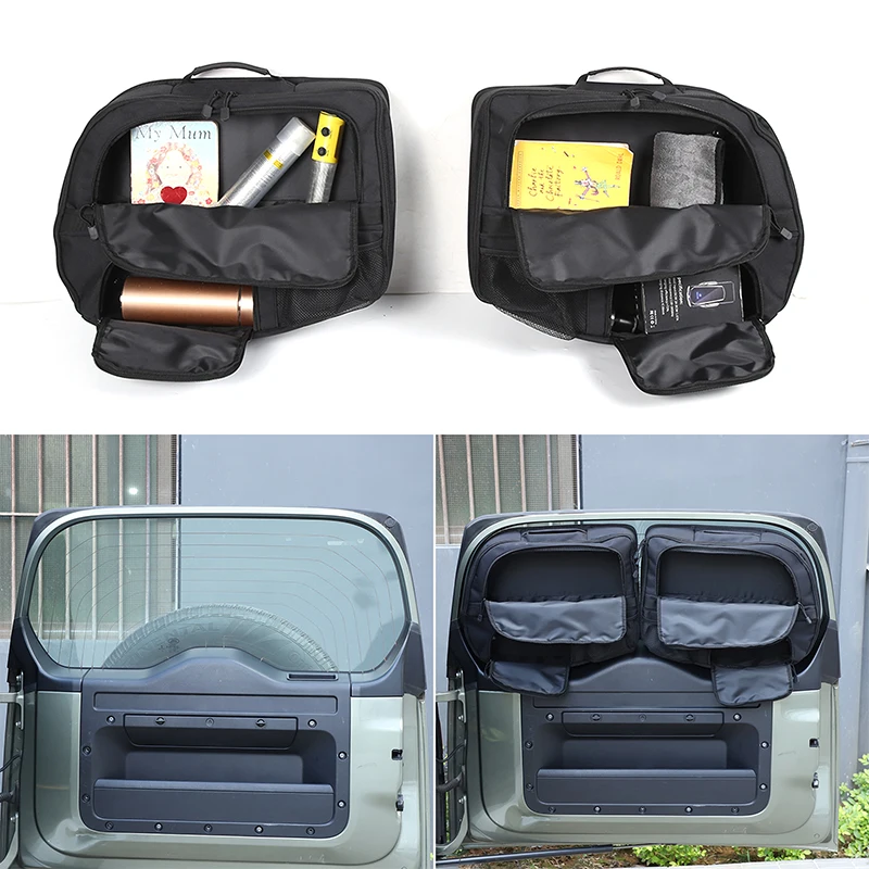 

For Land Rover Defender 90 110 130 2020-2025 Oxford cloth car tailgate tool storage window bag interior modification accessories