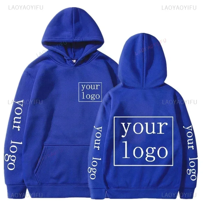 2024 Student Casual Custom Printed Text DIY Hoodie Customized Logo Personalized Hoody Custom Hoodies Text Logo Sweatshirt