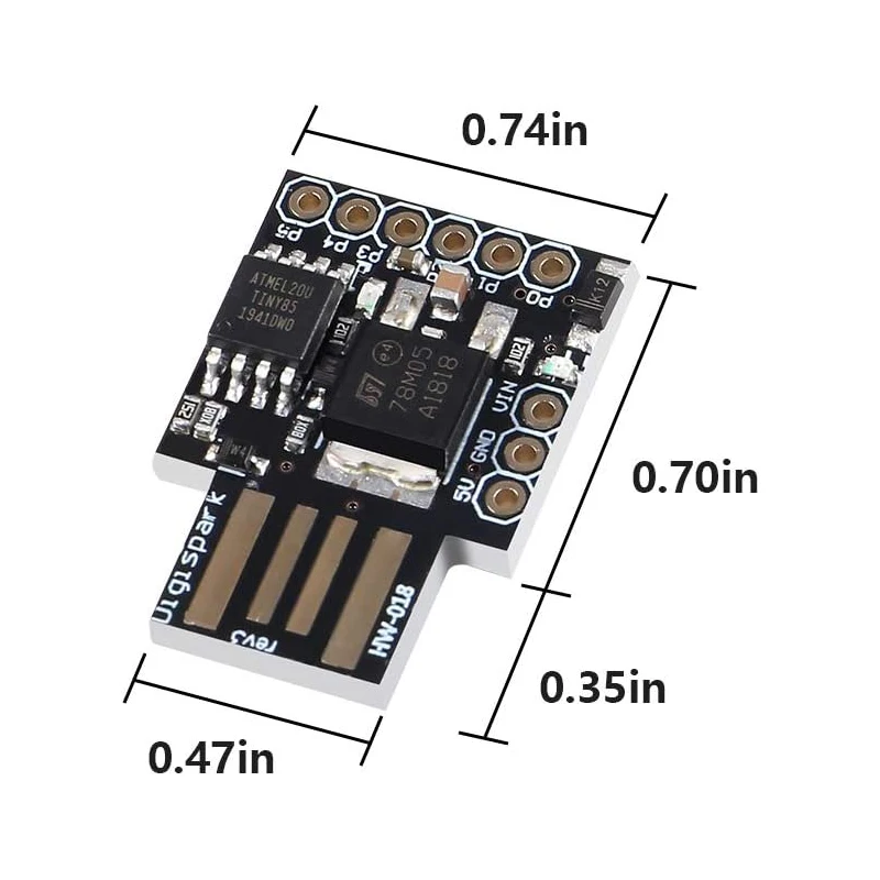 Digispark Kickstarter Attiny85 General Micro USB Development Board for Arduino Digispark Kickstarter Attiny85 General Micro USB