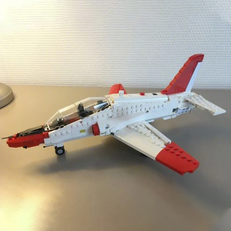 475pcs MOC Mcdonnell Douglas T 45 Goshawk Creative Display Model Building Blocks Home Ornament Shelf Decor Desk Gift For Adults