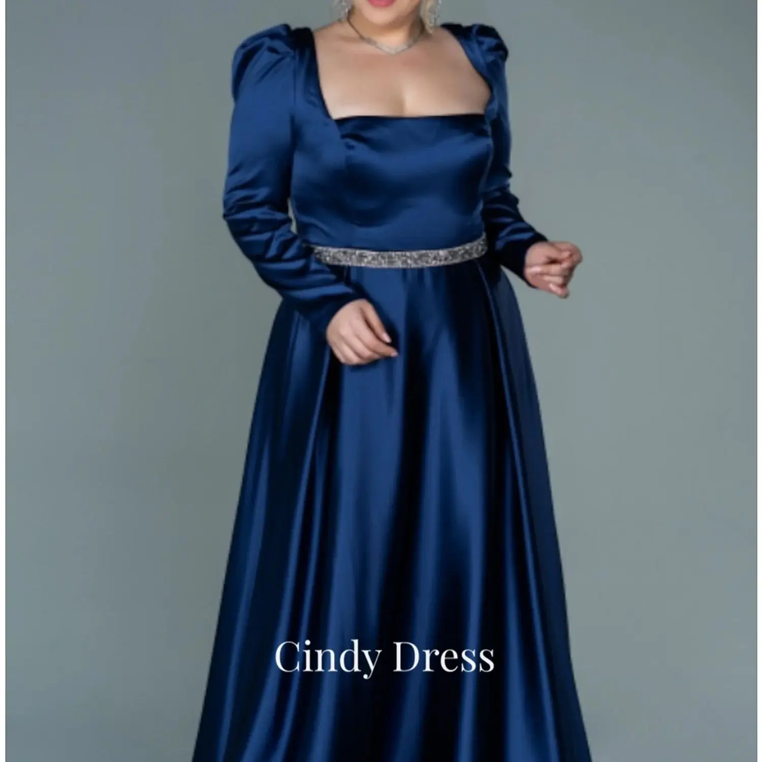 

Cindy Long Dress Satin Saudi Women Evening Mom Dresses Woman Elegant Prom Party Events Women's Luxurious Wedding Guest Luxury