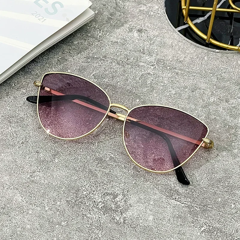 2024 Sexy Small Vintage Cat Eye Sunglasses Woman Vintage Sun Glasses Female Ladies Cat Eye Sunglass 2023 Metal Frame Glasses