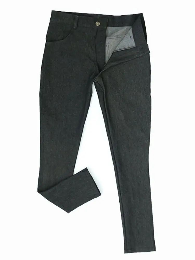 Pantalones vaqueros elásticos para hombre, mallas ajustadas de lápiz, informales, ropa de calle a la moda, Joggers, Collant, Spodnie, M-3XL