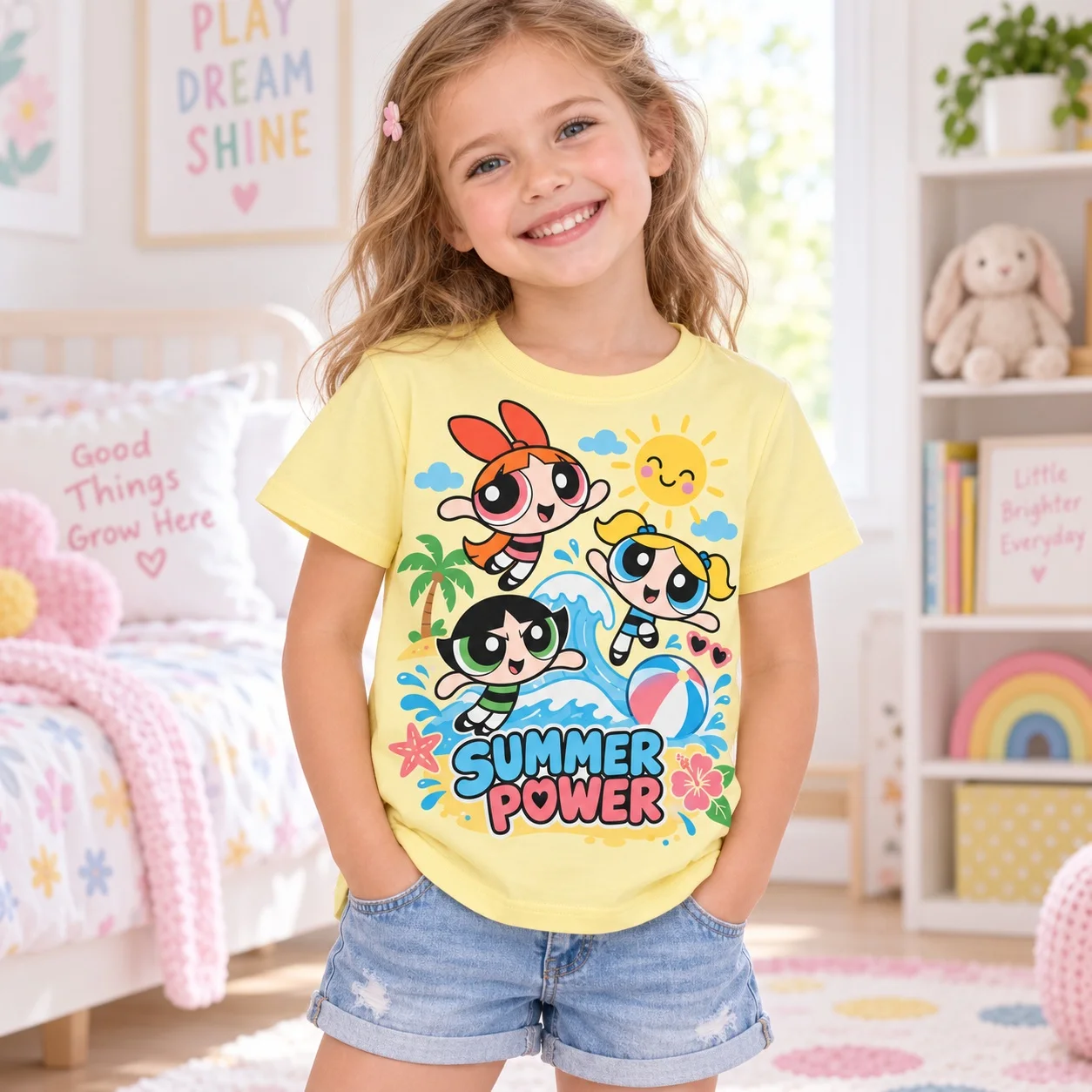 Kids Cartoon Girls T Shirt Unisex Children Short Sleeve Tee Cute Graphic Top Boys Girls Casual Summer Clothing Gift