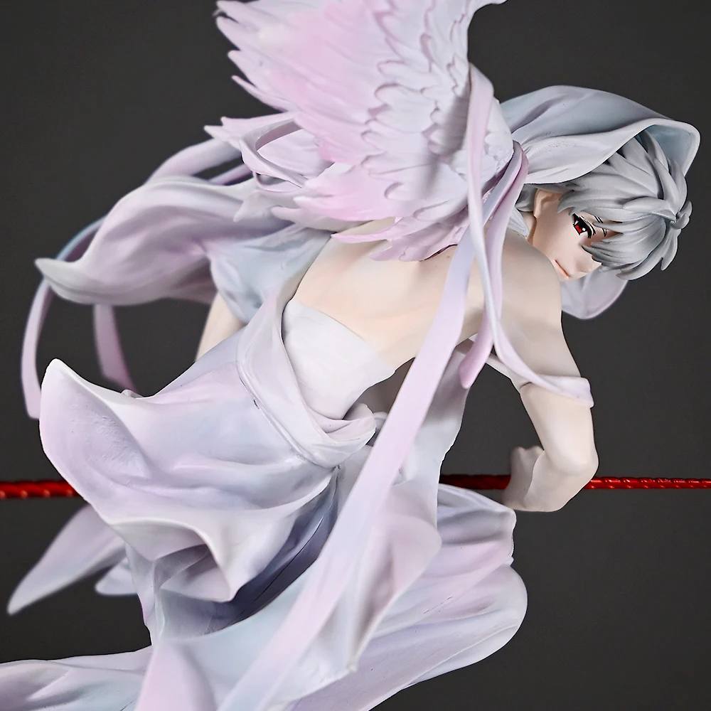 28cm branco anjo figura nagisa kaworu anime figura estátua estatueta modelo boneca coleção ornamento brinquedos presente
