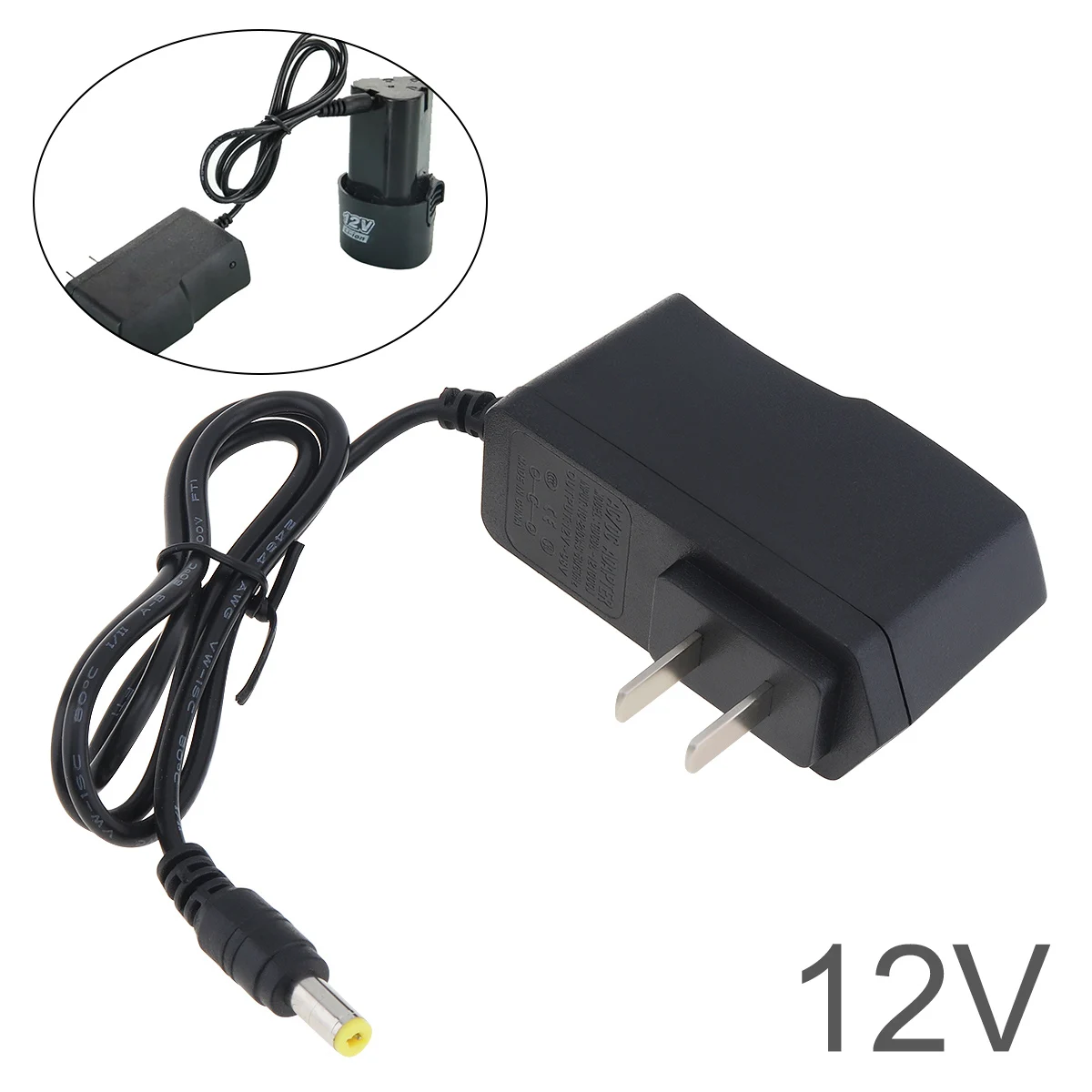 

120cm 12.6V Portable Power Adapter Socket for Electric Drill/Screwdriver 100-240V Volt Power Supply Battery Charging Home Parts